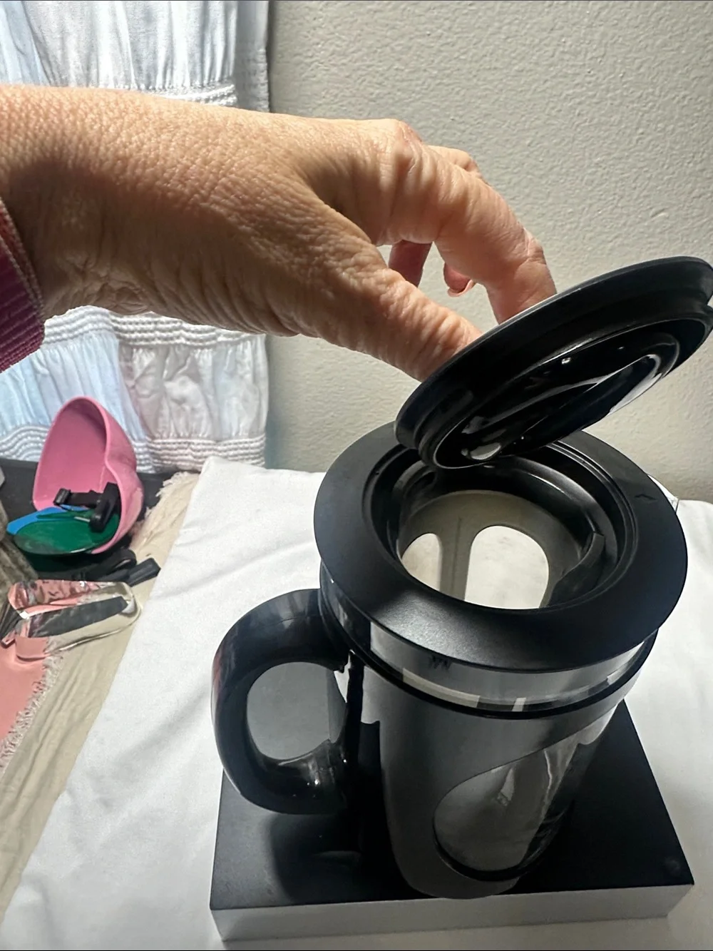 Black Glass Cold Brew Coffee Maker- by Primula Berke Delux NWOT